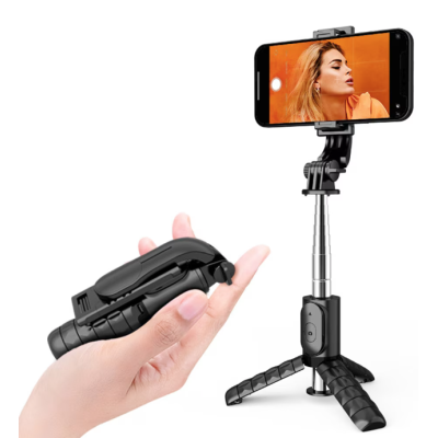 Selfie stick bluetooth cu trepied mini selfie Q11 black