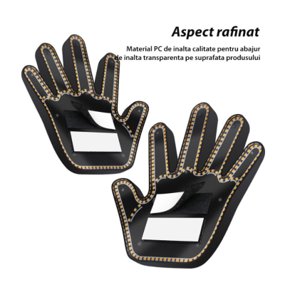 Semn LED auto cu telecomanda design mana 4 moduri efect vizual stralucitor