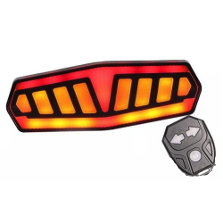 Semnalizare Bicicleta FY 1828 cu Telecomanda Wireless si incarcare USB