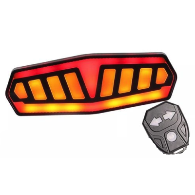 Semnalizare Bicicleta FY 1828 cu Telecomanda Wireless si incarcare USB