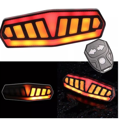 Semnalizare Bicicleta FY 1828 cu Telecomanda Wireless si incarcare USB