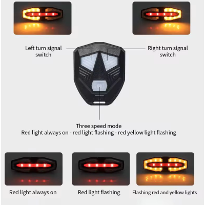 Semnalizare Bicicleta LY 5510 cu Telecomanda Wireless