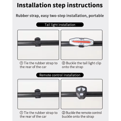 Semnalizare Bicicleta LY 5510 cu Telecomanda Wireless