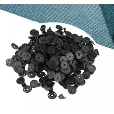 Set 100 Cleme rotunde pentru prins plasa umbrire