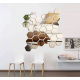 Set 10 Oglinzi Design Hexagon - Oglinzi Decorative Acrilice Cristal - Diamant - Fagure 10 bucati/set
