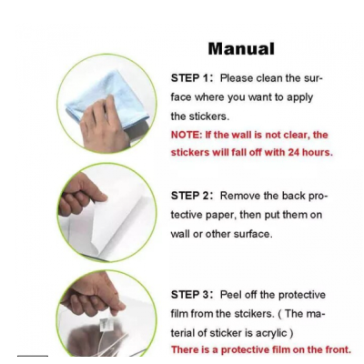 Set 10 Oglinzi Design Hexagon - Oglinzi Decorative Acrilice Cristal - Diamant - Fagure 10 bucati/set