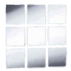 Set 10 Oglinzi Design PATRAT - Oglinzi Decorative Acrilice Cristal - Diamant - Fagure