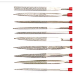 Set 10 Pile de precizie diamantate Diverse Forme 3x140x6 mm GR65006