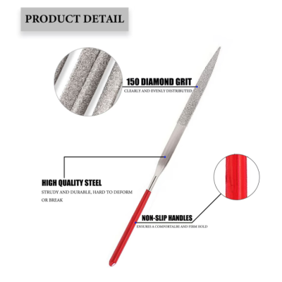 Set 10 Pile de precizie diamantate Diverse Forme 3x140x6 mm GR65006