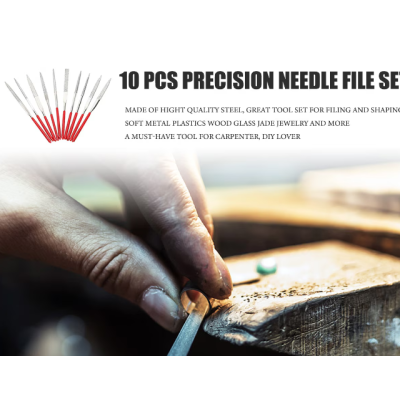 Set 10 Pile de precizie diamantate Diverse Forme 3x140x6 mm GR65006