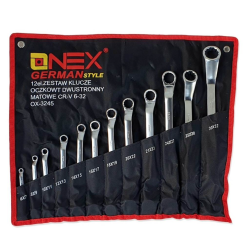 Set 12 chei inelare cu cot 6 / 32mm Chrome Vanadium Cr V OX 3245 Set 12 chei inelare cu cot 6 / 32mm Chrome Vanadium Cr V OX 3245