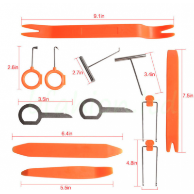 Set 12 Instrumente Auto demontare RADIO / Tapiterie