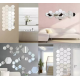 Set 12 Oglinzi Design Hexagon MARI 20x23 - Oglinzi Decorative Acrilice Cristal - Diamant - Fagure 12 bucati/set TA