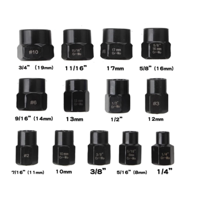 Set 13 Extractoare suruburi rupte