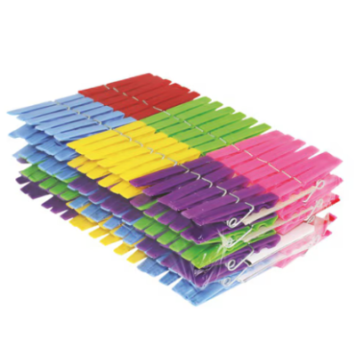 Set 144 Clesti din plastic pentru rufe cu clips BMX