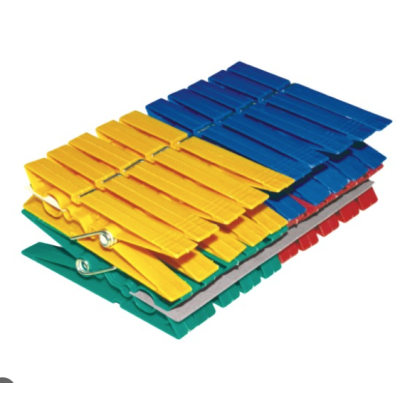 Set 144 Clesti din plastic pentru rufe cu clips BMX