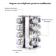 Set 16 recipiente condimente Alimar cu suport rotativ inox