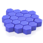 Set 20 capace prezoane 17" MOV INCHIS din Silicon pentru jante