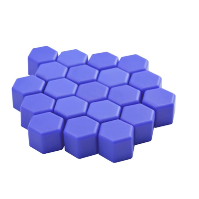 Set 20 capace prezoane 17 MOV INCHIS din Silicon pentru jante