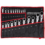 Set 22 piese chei combinate fixe si inelare articulate de la 6 la 32 mm