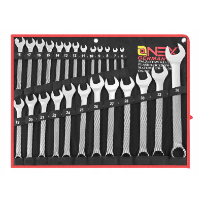 Set 25 chei fixe combinate 6 / 36 mm Chrome Vanadium Cr V OX 252
