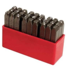 Set 27 poansoane litere 10 mm