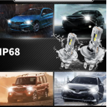 Set 2  Becuri auto LED Fq5 H4 F9 canbus 2 faze 180W/set 20000lm