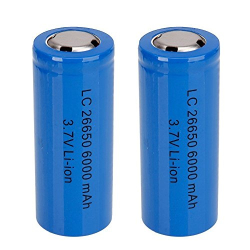 Set 2 Acumulator 26650 ART FAT  BLUE 6800mAH 3.7V