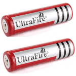 Set 2 Acumulatori UltraFire 18650 4200 mAh 3.7V ROSII