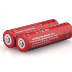 Set 2 Acumulatori UltraFire 18650 4200 mAh 3.7V ROSII
