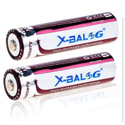 Set 2 Acumulatori X-Balong Li-Ion Tip 18650, 8800 mAh, 3.7V, terminal cu varf