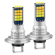 Set 2 Bec Led H7 3030 Smd 90W 9600lm/set cu 2 moduri de lumina (rece si calda) 30 LED