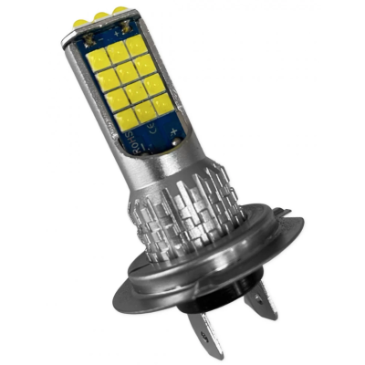 Set 2 Bec Led H7 3030 Smd 90W 9600lm/set cu 2 moduri de lumina (rece si calda) 30 LED