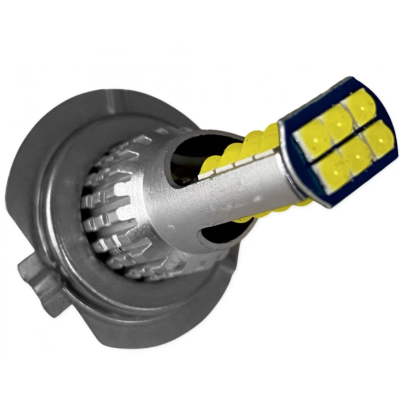 Set 2 Bec Led H7 3030 Smd 90W 9600lm/set cu 2 moduri de lumina (rece si calda) 30 LED