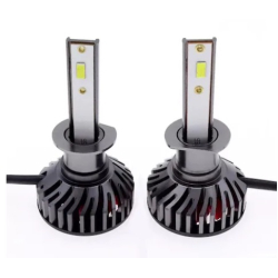 Set 2 becuri auto COB H1, 100W, lumina alb-rece, 12000 lumeni