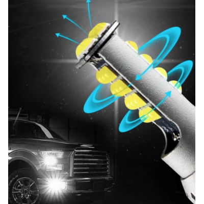 Set 2 Becuri Auto cu 30 Led H7 temperatura 6000k putere 90W 8500LM Fara Ventilator