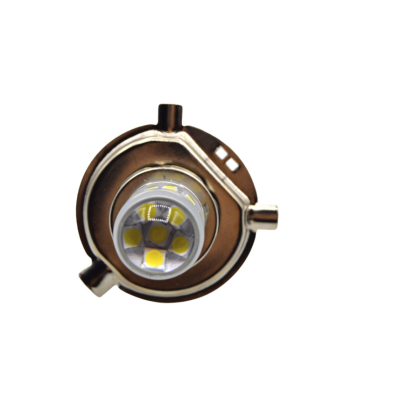 Set 2 becuri auto H4 cu 42 LED SMD 120W 6000k 12/80V doua faze lupa