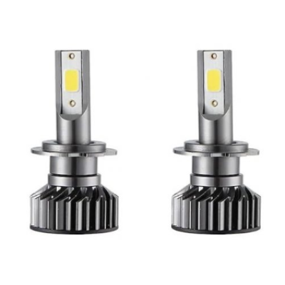 Set 2 Becuri Auto H7 cu Led Mini putere 50w 8000lm per bec temperatura 6000K