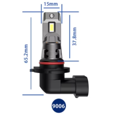 Set 2 becuri auto LED 9006 K7 model 3570 de 100W 10000 lumeni 6000k