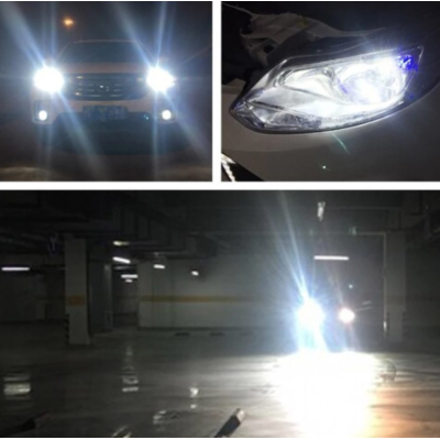 Set 2 Becuri auto LED D1S, 6500k, 110W/set, canbus Carcasa NEAGRA