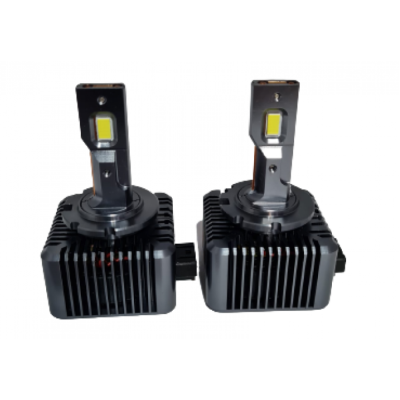Set 2 Becuri auto LED D1S, 6500k, 110W/set, canbus Carcasa NEAGRA