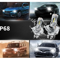 Set 2 Becuri auto LED Fq5 H4 canbus 2 faze 180W/set 20000lm 6000K