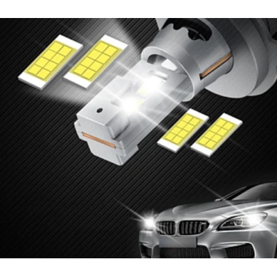 Set 2 Becuri auto LED Fq5 H4 canbus 2 faze 180W/set 20000lm 6000K