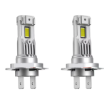 Set 2 becuri auto LED FQ5 H7 cu ventilator 12V putere 180W culoare 6000K 2 SMD 10000LM/bec