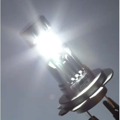 Set 2 becuri auto LED FQ5 H7 cu ventilator 12V putere 180W culoare 6000K 2 SMD 10000LM/bec