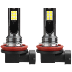 Set 2 Becuri auto LED H11 / H8 putere 120W 12LED SMD temperatura 6000K 6800lm