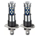 Set 2 becuri auto LED H1 cu lupa 60W 27 SMD 12V 6000K 7000lm