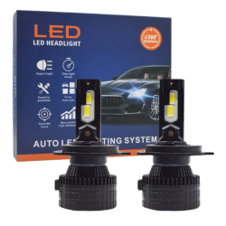 Set 2 becuri auto LED H7 V88S putere 380W lumina 6000K canbus 18000lm