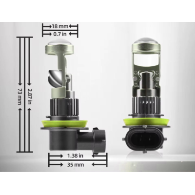 Set 2 Becuri auto LED K88 H11 canbus 280W/set cu lupa 28000lm