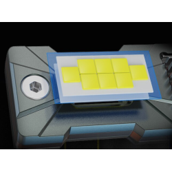 Set 2 becuri auto LED mini 9005 K13 model 3570 de 150W 19000 lumeni 6000k